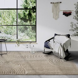 Elle Decoration - Gallery - Hoogpolig vloerkleed - Chappe - Beige - 80 X 240 CM