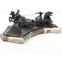 A BRONZE SCULPTURE OF A RUSSIAN TACHANKA