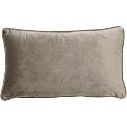 Dutch Decor FINN - Kussenhoes 30x50 cm - velvet - lendekussen - Driftwood - taupe - Dutch Decor