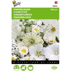 2 stuks - Zomerbloemen Witte Tinten