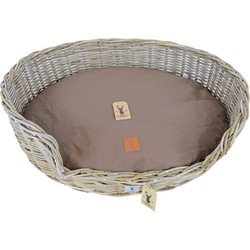 Boony Est 1941 ligkussen ovaal basic brown 90 cm