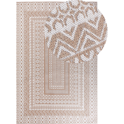 Beliani BAGLAR - Laagpolig-Beige-Jute