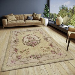 Vintage / Klassiek vloerkleed Gobelin Design - Asmaa - Beige / Creme - 75x150 cm