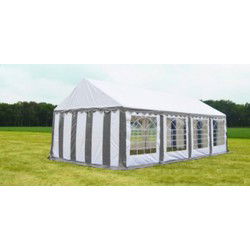 Classic Plus Partytent PVC 5x8x2 mtr in Wit-Grijs