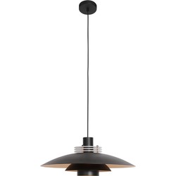 Anne Light and home hanglamp Flinter - zwart - metaal - 47 cm - E27 fitting - 3330ZW