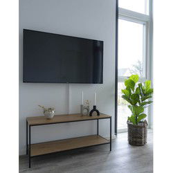 Tv-Meubel Naturel - Metaal & Melamine - Kast Vita