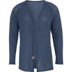 Knit Factory Jasmin Kort Gebreid Vest - Jeans - 36/38