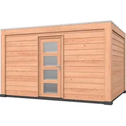 Douglas overkapping, 400 x 300 cm, met schuur, Westwood Robuust