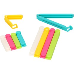 50x Gekleurde keuken afsluitclips / vershoudclips 6/12 cm - Vershoudknijpers