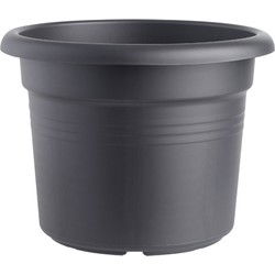 2 stuks - Bloempot Green basics cilinder 30 cm living black