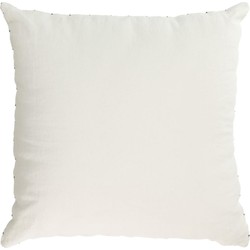 Kave Home - Kussenhoes Elmina wit van 100% linnen 45 x 45 cm