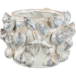 PTMD Bloempot Prince - 24x23x16 cm - Keramiek - Creme