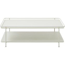 Salontafel Wit Metaal - 110x55x34,3cm - Yuba