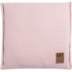 Knit Factory Jesse Sierkussen - Roze - 50x50 cm - Inclusief kussenvulling