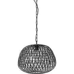 Light & Living - Hanglamp ALWINA - Ø40x35cm - Zwart