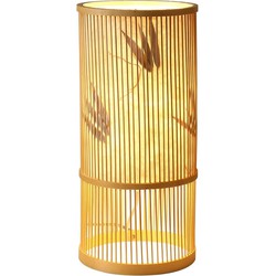 Fine Asianliving Bamboe Tafellamp Handgemaakt - Ella D18xH42cm
