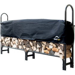 ShelterLogic® SL90365 - HaardHout Houtopslag met Hoes - Brandhoutrek 244 cm