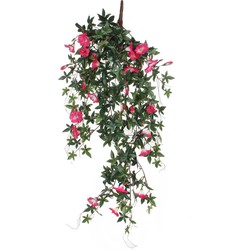 Mica Decorations Petunia Kunst Hangplant - L15 x B20 x H80 cm - Fuchsia