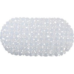MSV Douche/bad anti-slip mat - badkamer - pvc - transparant - 35 x 68 cm - Badmatjes