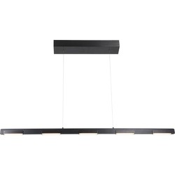 Moderne Hanglamp Stella Zwart 7-lichts