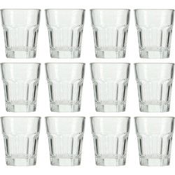 Amuseglazen - 12x - 55 ml - transparant - D4,8 x H5,6 cm - glas - aperitief glazen - Serveerschalen