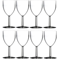 Rosti Mepal Wijnglazen - 10x - kunststof - 300 ml - 8 x 16 cm - Wijnglazen