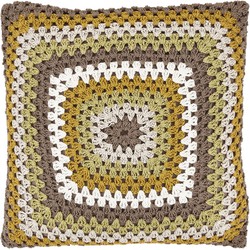 Dutch Decor DUCA - Sierkussen taupe 45x45 cm - Dutch Decor