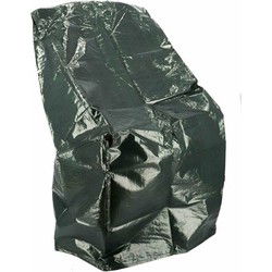 Gerimport afdekhoes/beschermhoes voor tuinstoelen - zwart - 86 x 107cm - Tuinkussenhoes