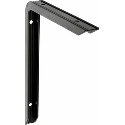 AMIG Plankdrager/planksteun - aluminium - gelakt zwart - H150 x B100 mm - max gewicht 90 kg - Plankdragers
