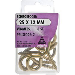 Schroefoog 25x12mm vermess 6st