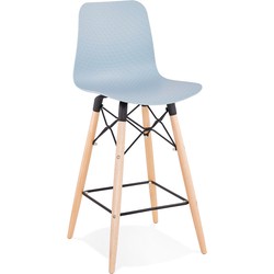 Scandinavische halfhoge kruk MOZAIK MINI blauw