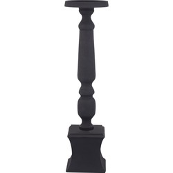 PTMD Statch Black casted alu candleholder on base