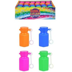 24 stuks - Uitdeelcadeautjes - Mini Bellenblaas 15 ML - In Display - Grabbelton -Traktatie voor kinderen - Jongens - Meisjes