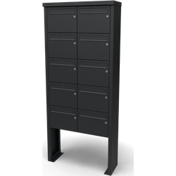 Multibox brievenbus 2 breed 5 hoog zwart