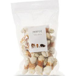 PETSTYLE LIVING GEKNOOPT BOT WIT MET KIP 6,5-7,5 CM 25 ST