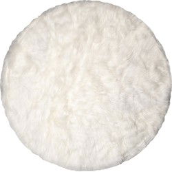 Clayre & Eef Vloerkleed Wit Polyester