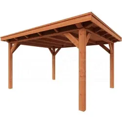 Trendhout douglas overkapping Florence, 425 x 425 cm