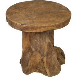 HSM Collection-Ronde Kruk Root-ø40x41-Naturel-Teak