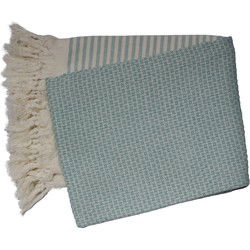 PHLOX Hamamdoek 100 x 200 cm, saunadoek, strandhanddoek, yogadoek en spa-doek, zacht, lichtgewicht, groot, Oeko-Tex gecertificeerd 100% katoen - groen