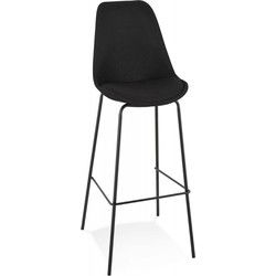 ALOE Barkruk 49x45x115 cm Zwart