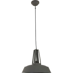 Mexlite hanglamp Eden - grijs - metaal - 42 cm - E27 fitting - 7704GR