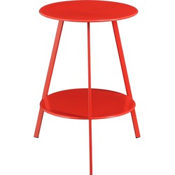 Mica Decorations Tuintafel Seatle - 46x46x58 cm - Ijzer - Rood