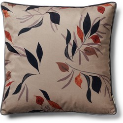 Riviera Maison Kussenhoes 50x50 - Fall Leaf Pillow Cover - Donker Blauw - 50x50 cm