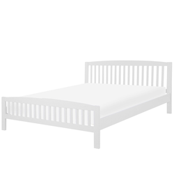 CASTRES - Tweepersoonsbed - Wit - 160 x 200 cm - Dennenhout