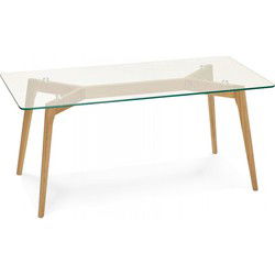 MOLY design salontafel woonkamer 120x60x465 cm Transparant