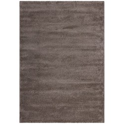 Tapijtenloods Velvet Soft - Laagpolig Effen Vloerkleed - Fluweel - Bruin- 160x230 CM