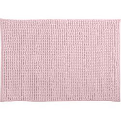 MSV Badkamerkleed/badmat tapijtje voor op de vloer - lichtroze - 40 x 60 cm - Microvezel - Badmatjes