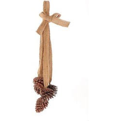 Hang dennenappels 5st l13b13h60cm brn