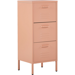 Beliani WOSTOK - Commode-Roze-Staal