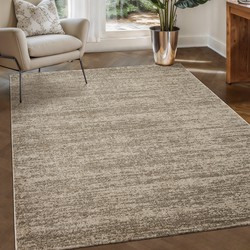 Relax Oslo - Laagpolig Effen Vloerkleed - Modern Tapijt - Beige- 80x150 CM